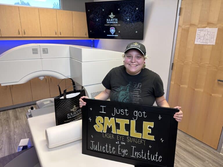 I just got SMILE at the Juliette Eye Institute