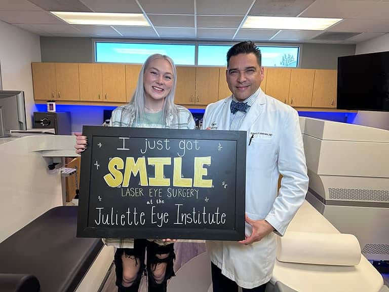 I just got SMILE at the Juliette Eye Institute