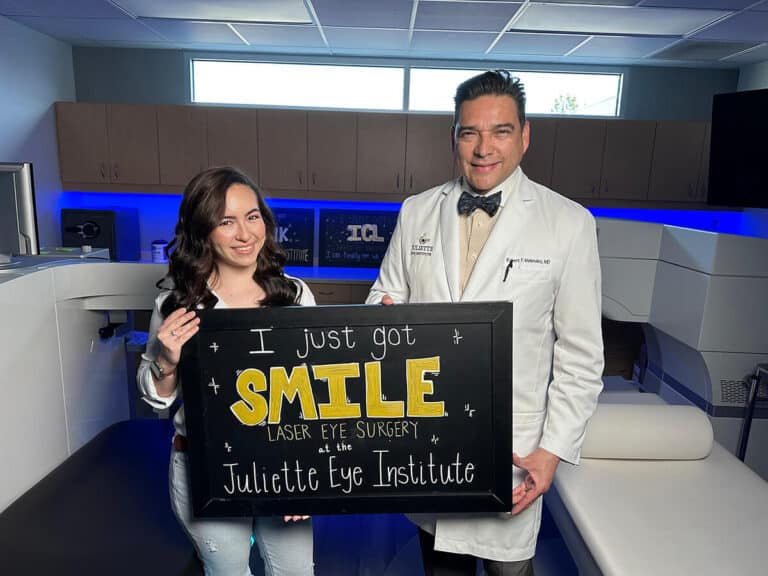 I just got SMILE at the Juliette Eye Institute