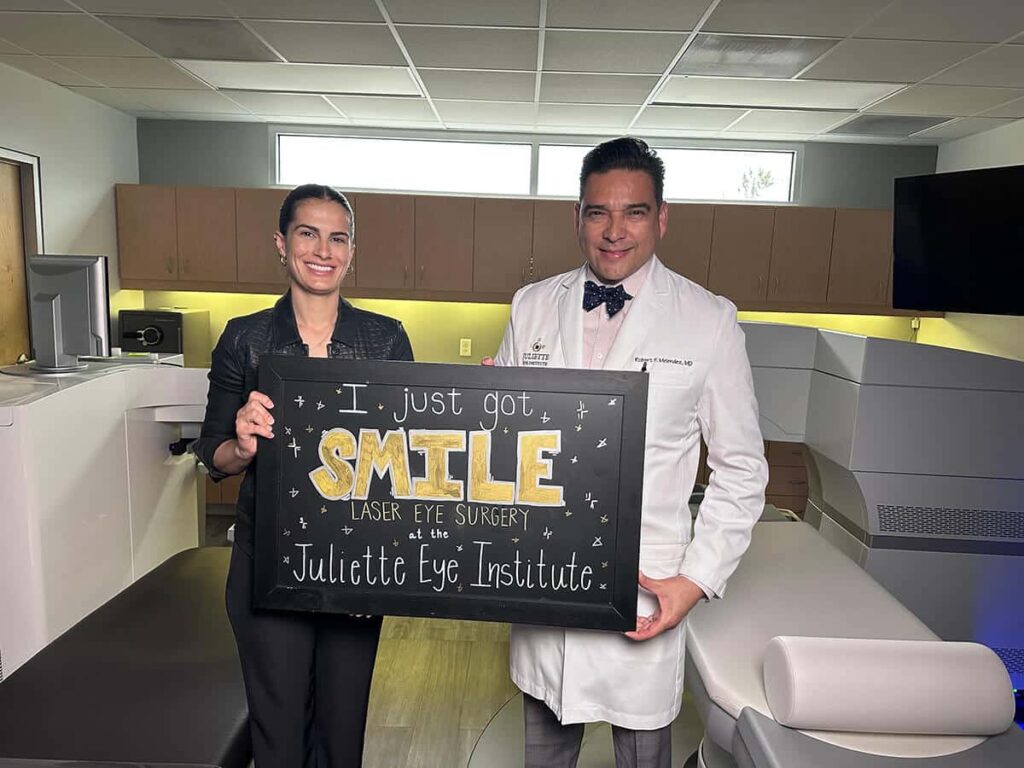 I just got SMILE at the Juliette Eye Institute