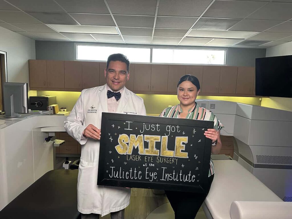 I just got SMILE at the Juliette Eye Institute