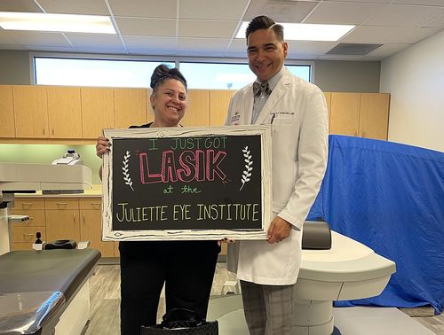 I just got LASIK at the Juliette Eye Institute