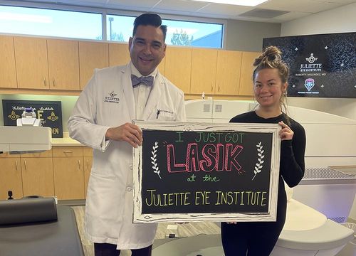 I just got LASIK at the Juliette Eye Institute