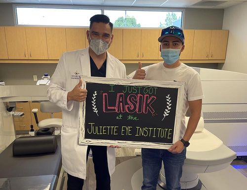 I just got LASIK at the Juliette Eye Institute