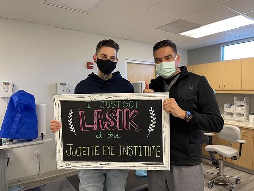 I just got LASIK at the Juliette Eye Institute