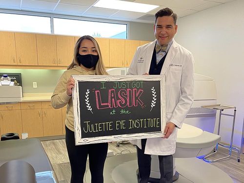 I just got LASIK at the Juliette Eye Institute