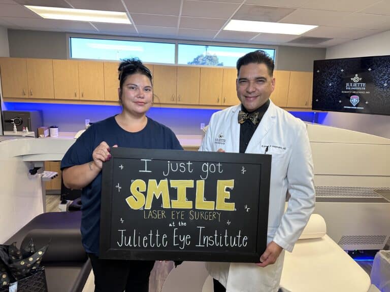 I just got SMILE at the Juliette Eye Institute