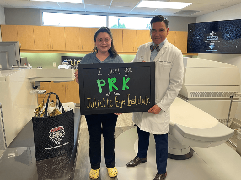 Dr. Melendez With a PRK Patient