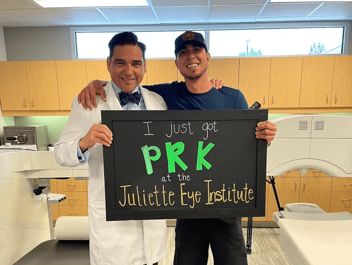 Dr. Melendez With a PRK Patient