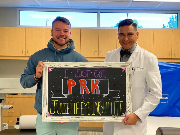 Dr. Melendez With a PRK Patient