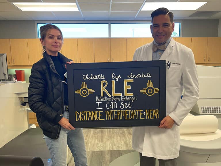 I just got RLE at the Juliette Eye Institute