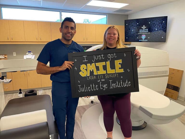 I just got SMILE at the Juliette Eye Institute