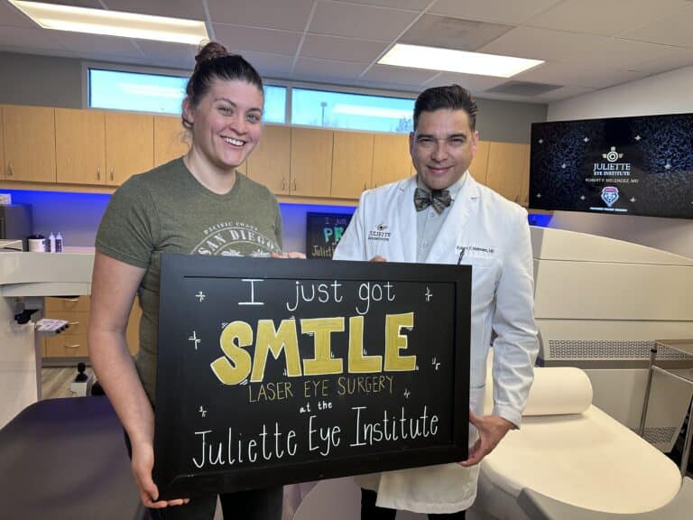 I just got SMILE at the Juliette Eye Institute