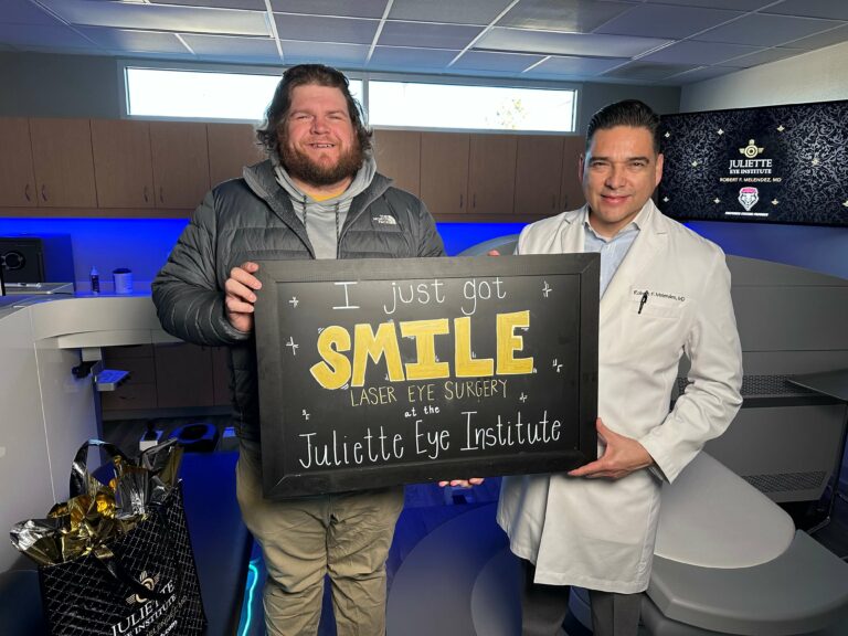 I just got SMILE at the Juliette Eye Institute